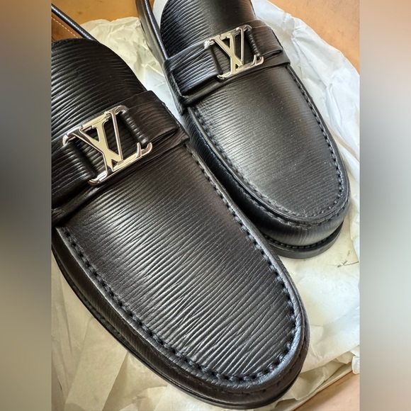 Louis Vuitton Epi Leather Major Loafers LV Sz 6.5 US Sz 7.5 Made in Italy - Picture 4 of 10